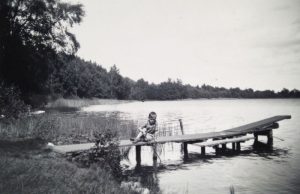 Vestre badebro i Thorsø (1950erne)