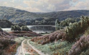 Thorsø. Maleri fra 1923 af Peder Mønsted (1859-1941).